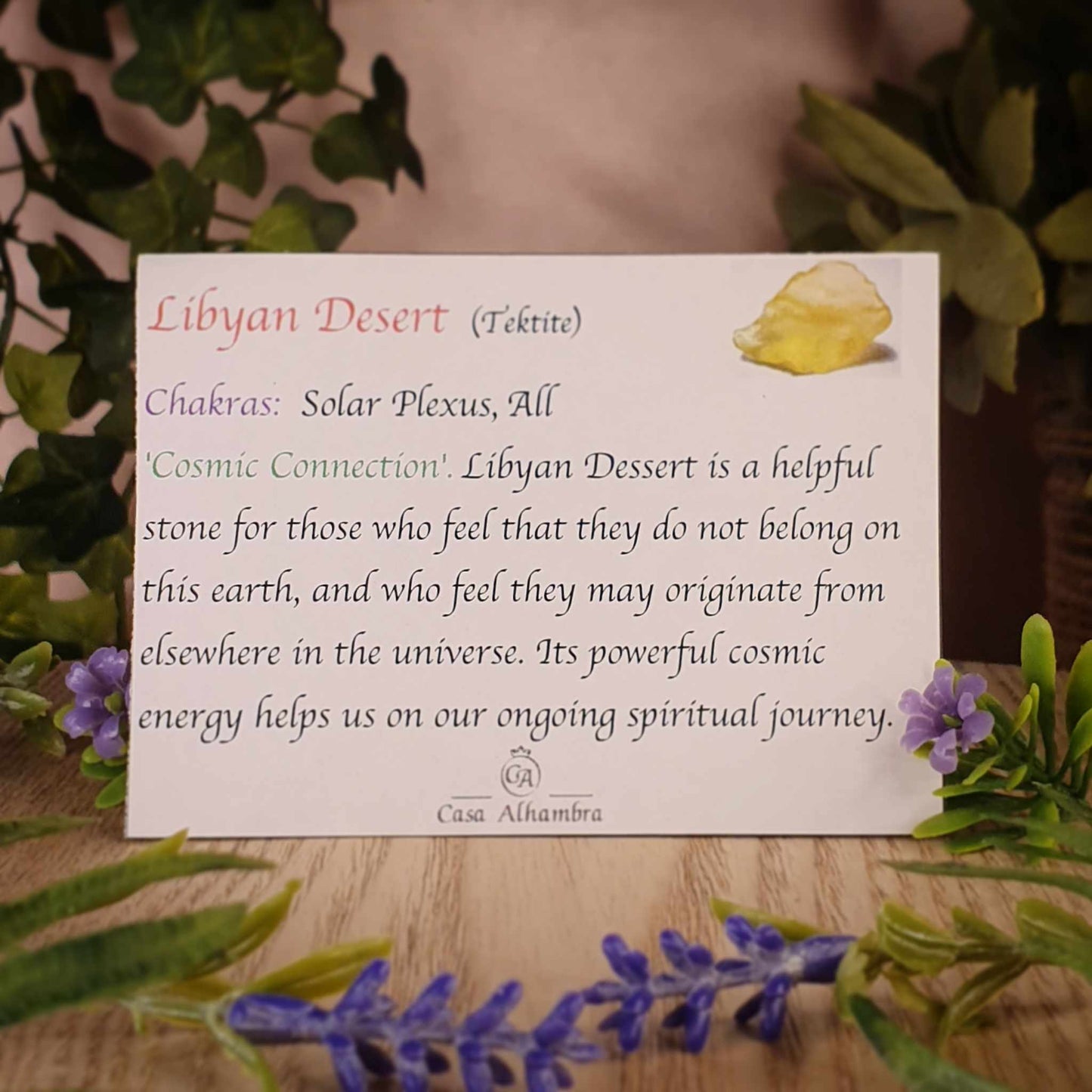 Libyan Desert Glass Pendant (mx847)