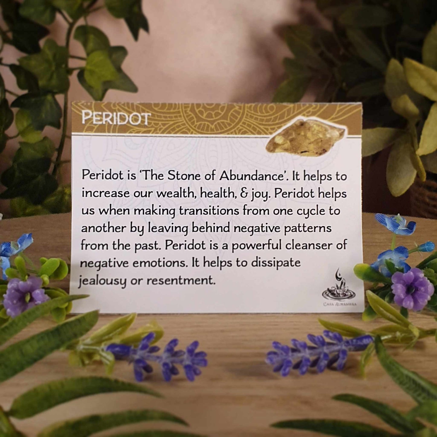 Seraphinite, Peridot Pendant (mx875)