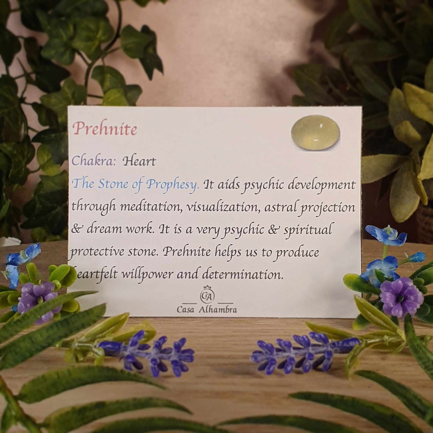 Prehnite Ring - size 8 - (mx817)