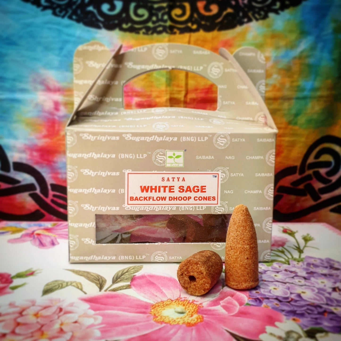 White Sage Backflow Cone (coneback02)