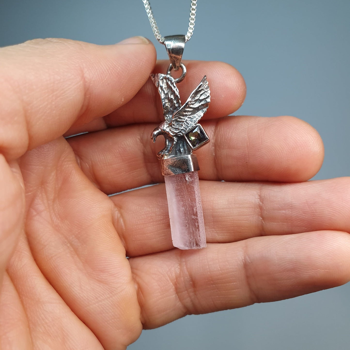 Kunzite Eagle Pendant - ON SALE
