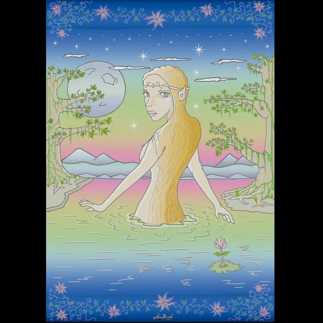 The Elf in Water (Poster)