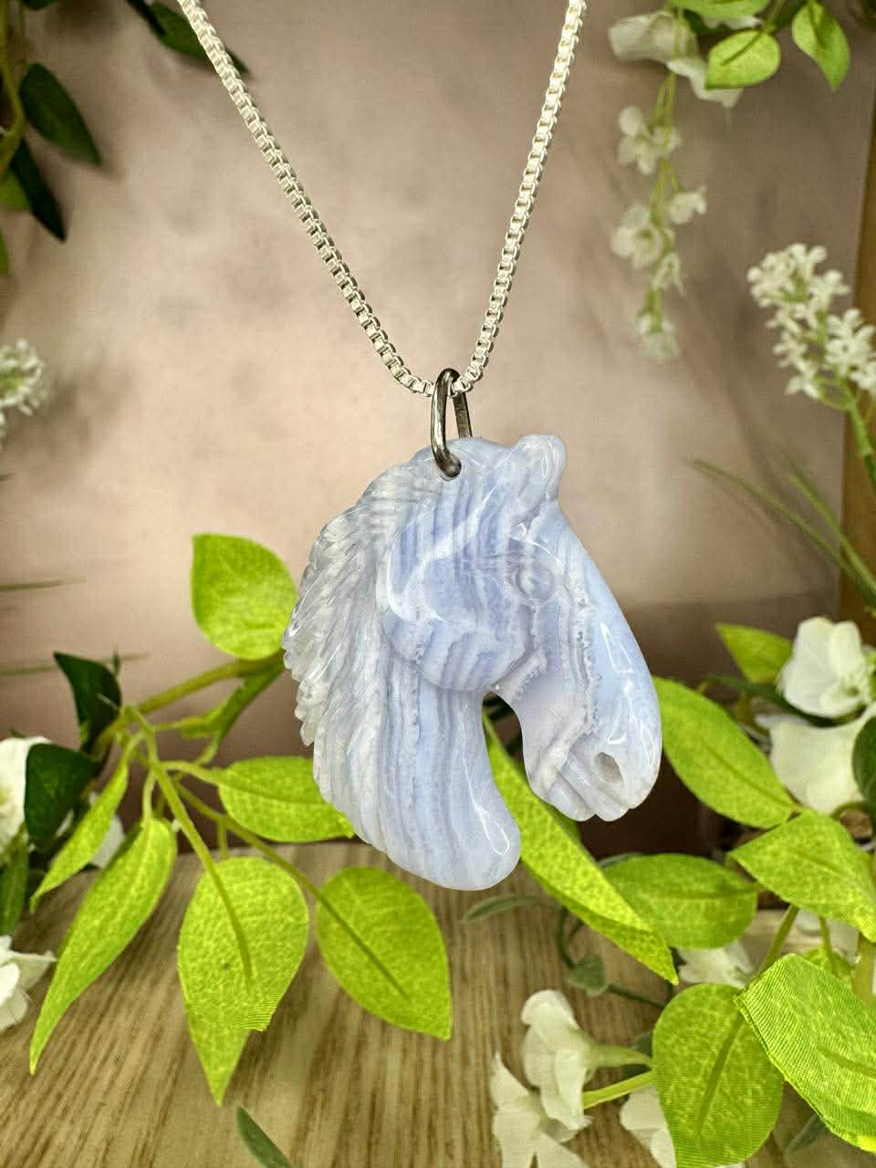 Blue Lace Agate Pendant (BLAP1)