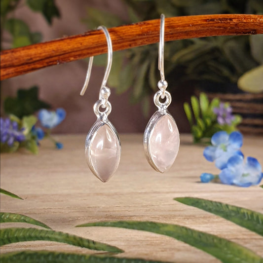 Rose Quartz Earrings (mx542)