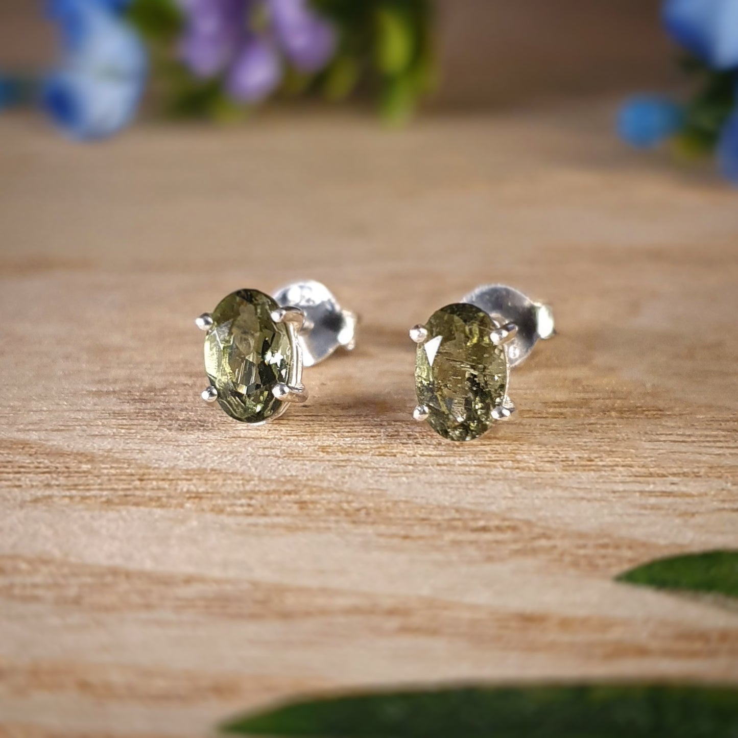 Moldavite Earrings (mx547)