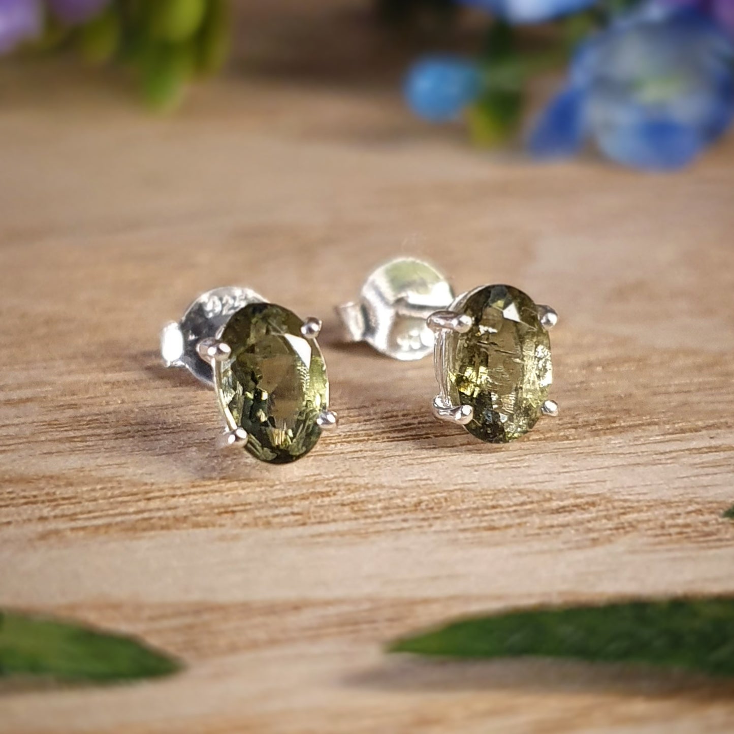 Moldavite Earrings (mx547)