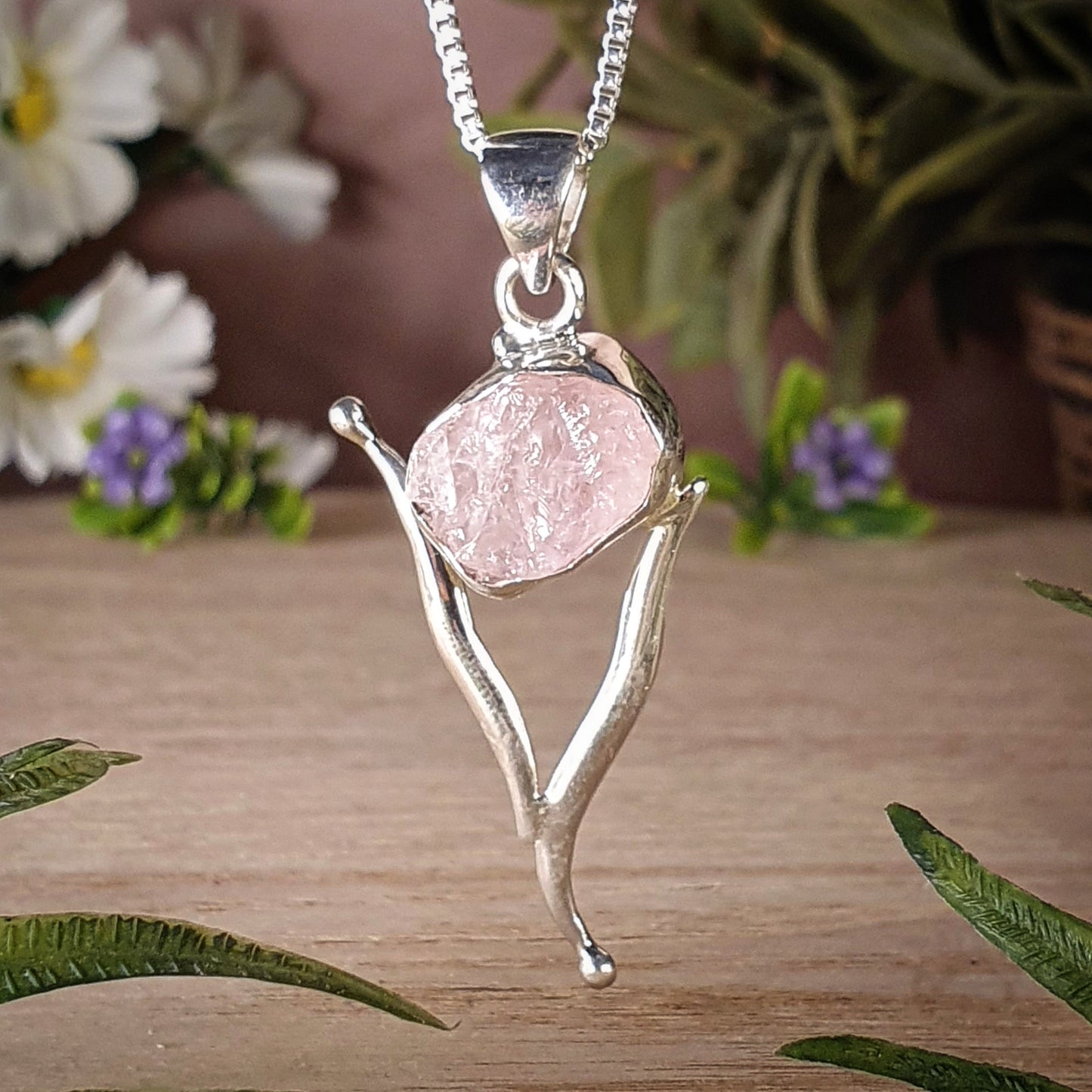 Rose Quartz Pendant (mx586)