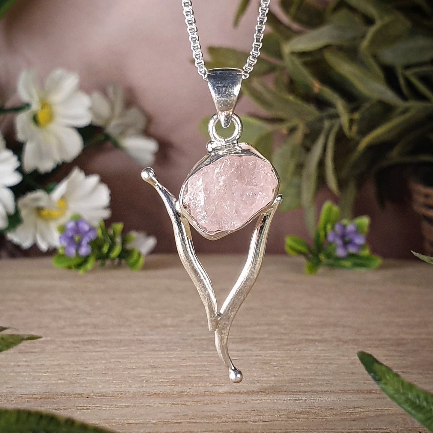 Rose Quartz Pendant (mx586)