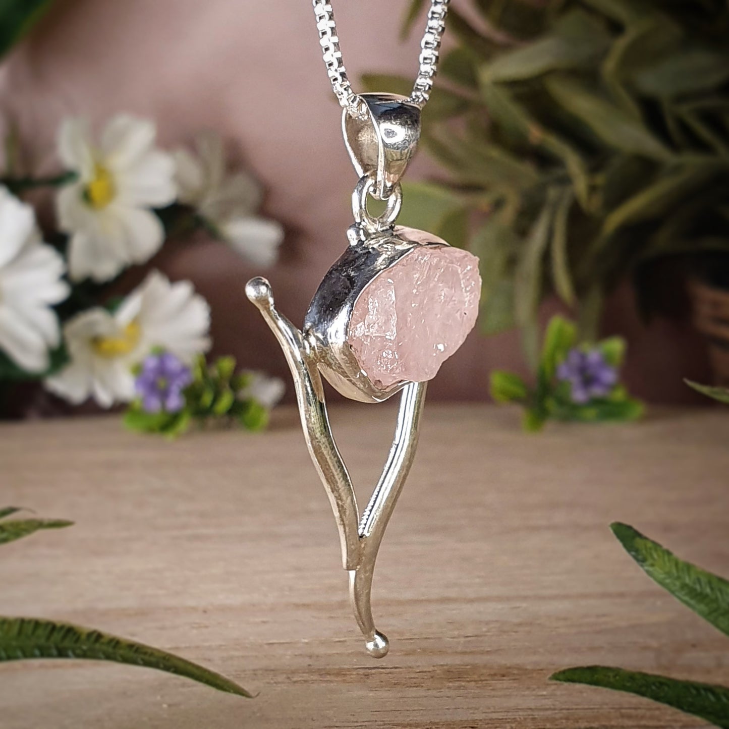 Rose Quartz Pendant (mx586)