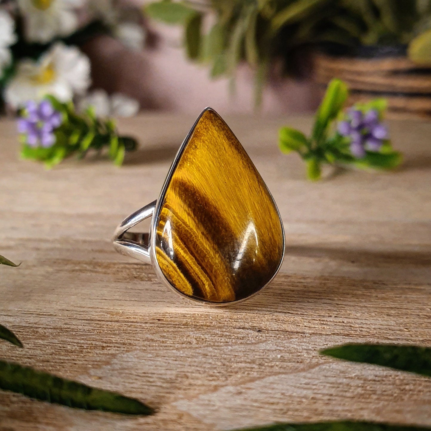 Tiger's Eye Ring - Size 9 (ssr398)