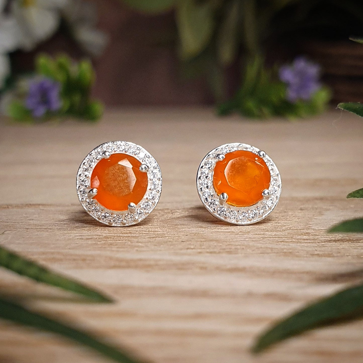 Carnelian Earrings (mx649)