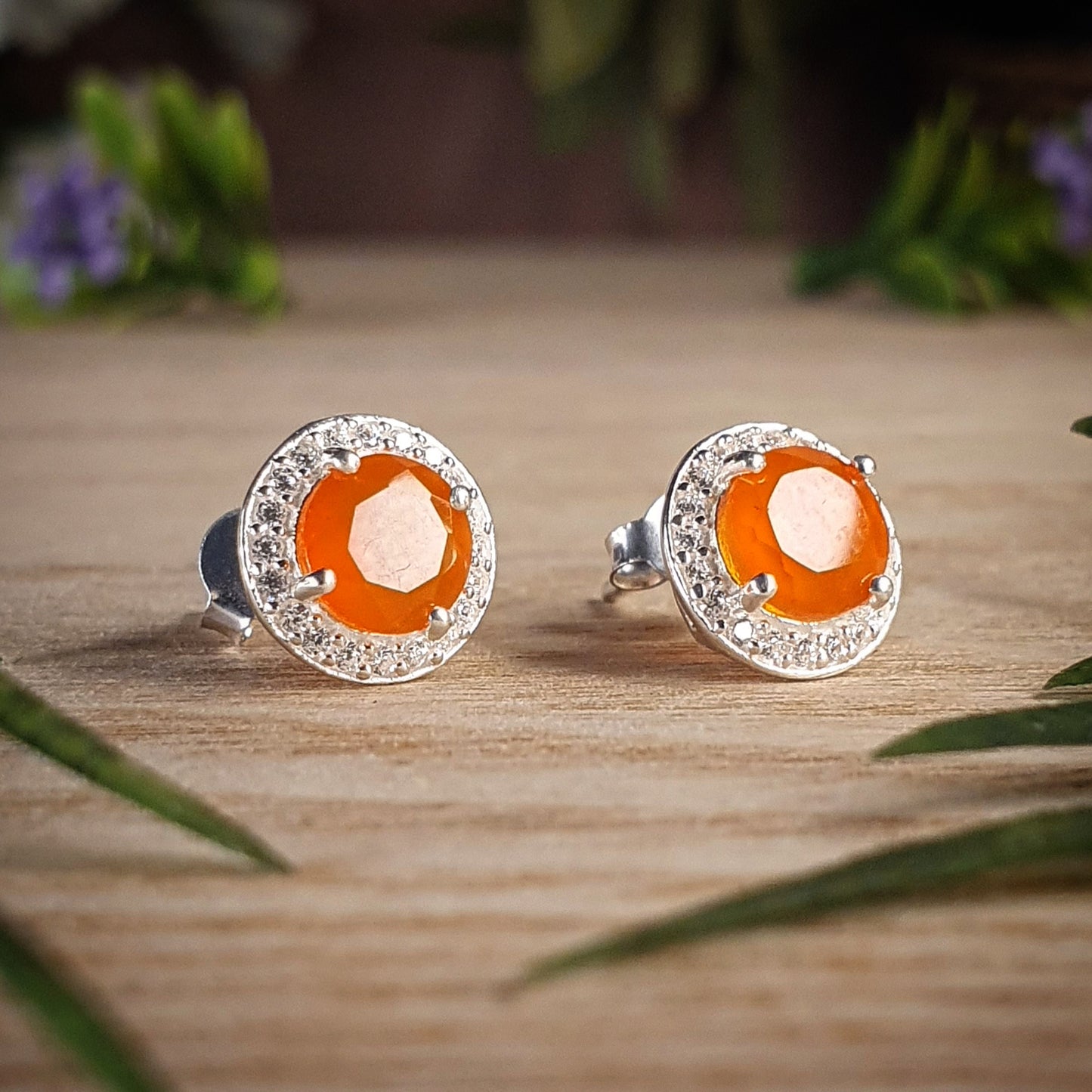 Carnelian Earrings (mx649)