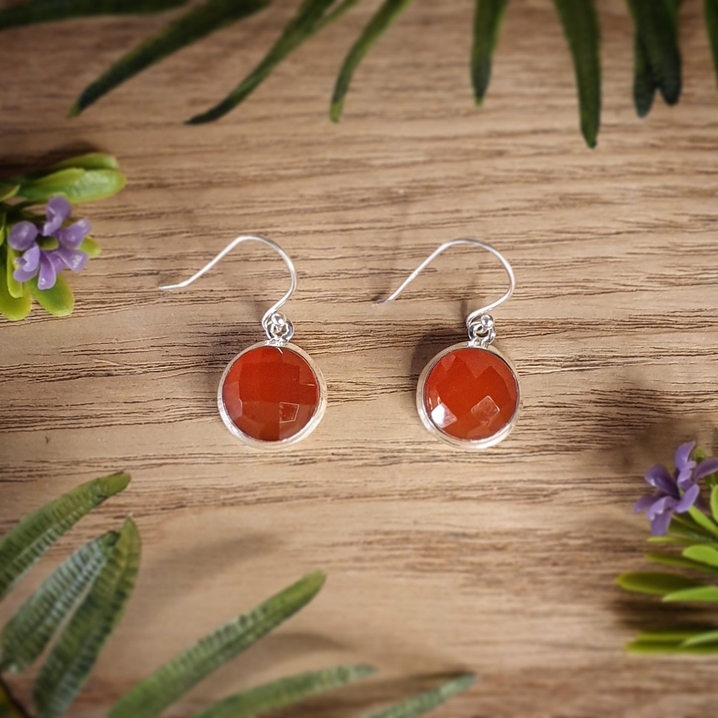 Carnelian Earrings (mx641)