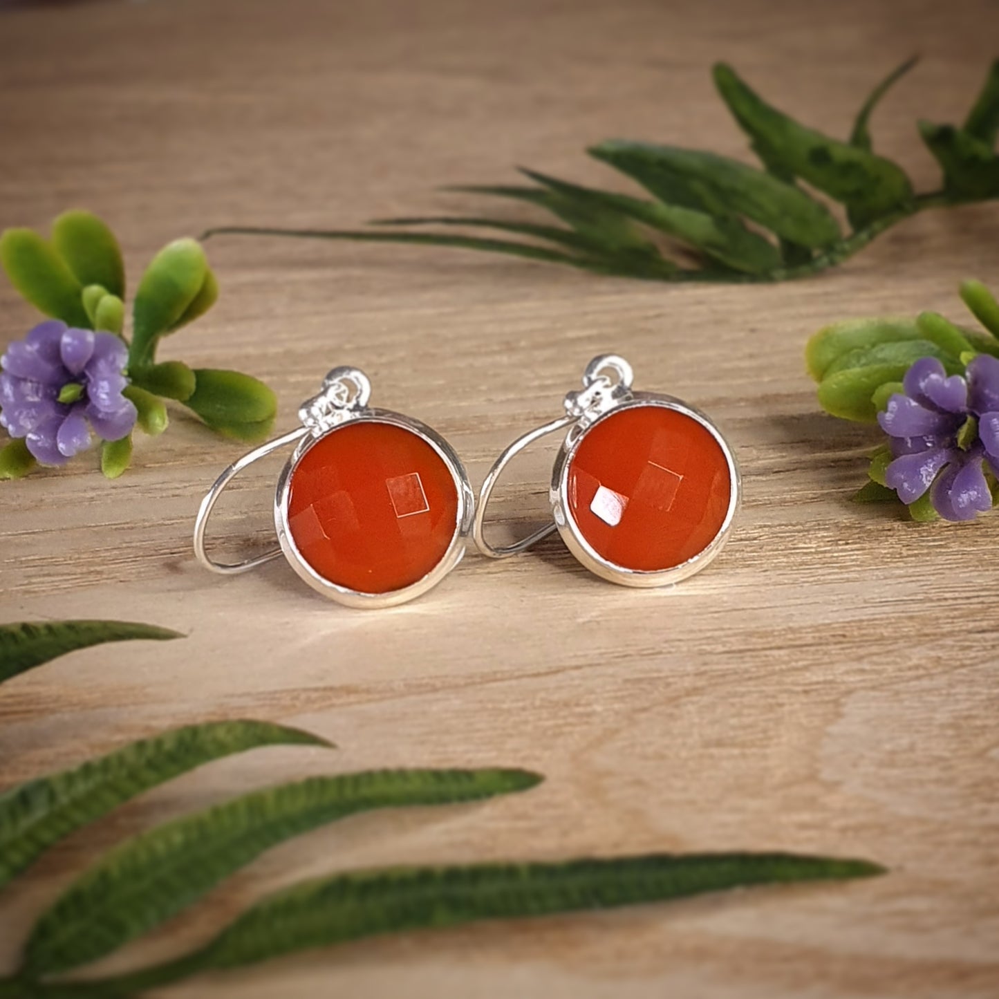 Carnelian Earrings (mx641)