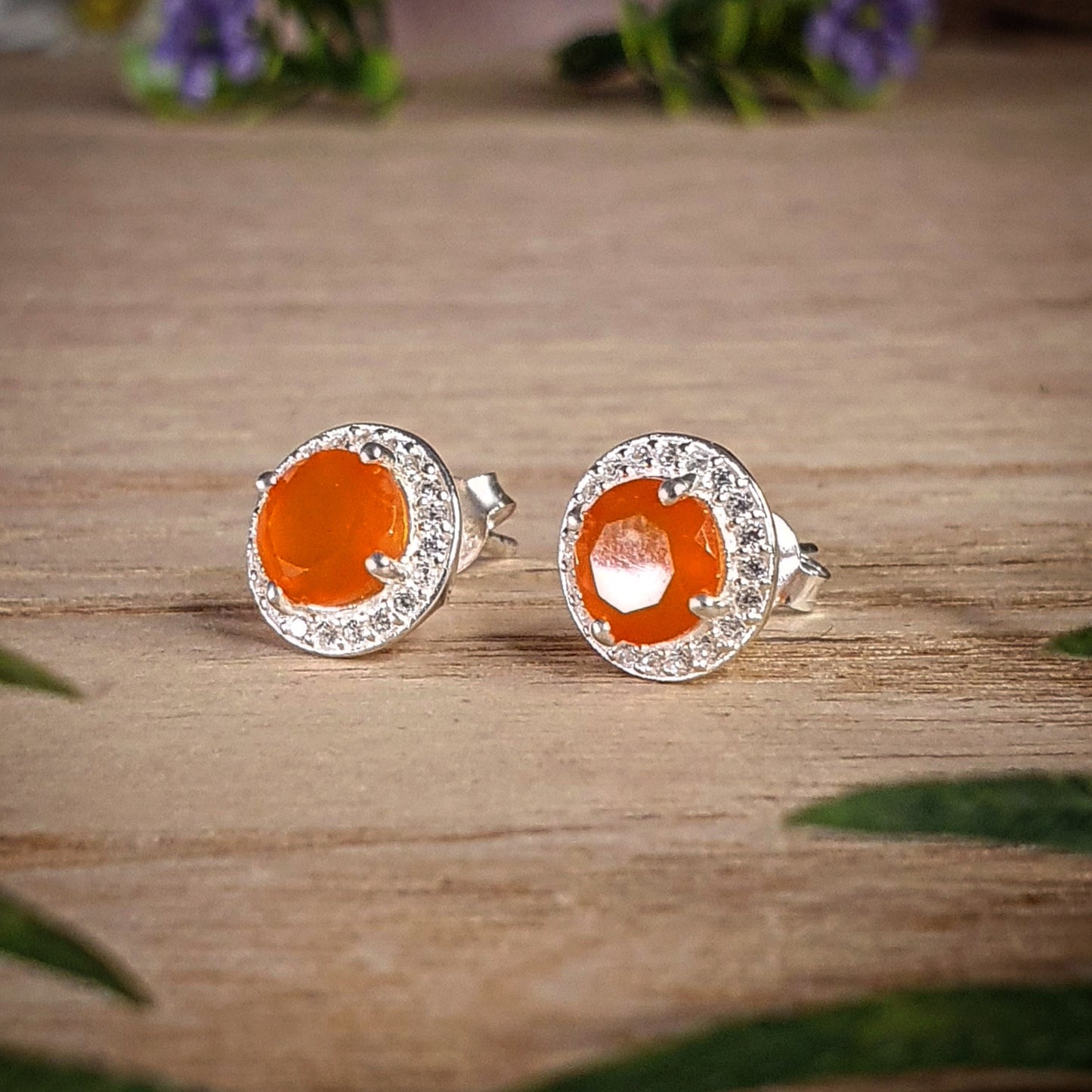 Carnelian Earrings (mx649)