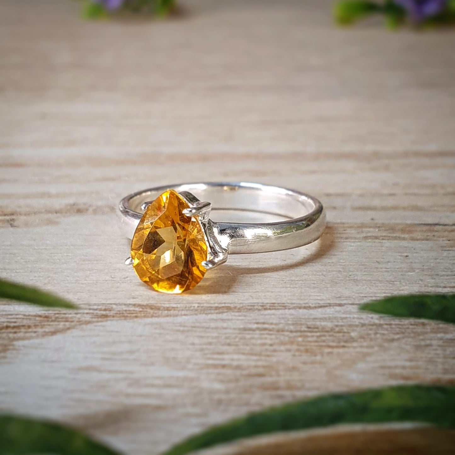 Citrine Ring - Size 8 (mx698)