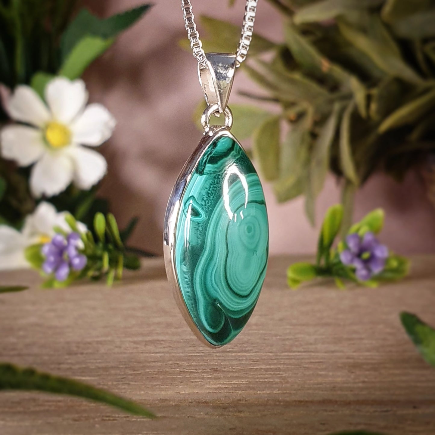 Malachite Pendant (mx685)