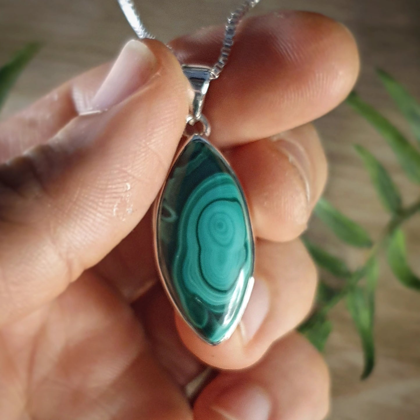 Malachite Pendant (mx685)