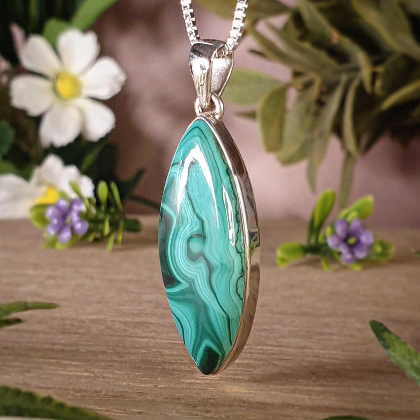 Malachite Pendant (mx686)