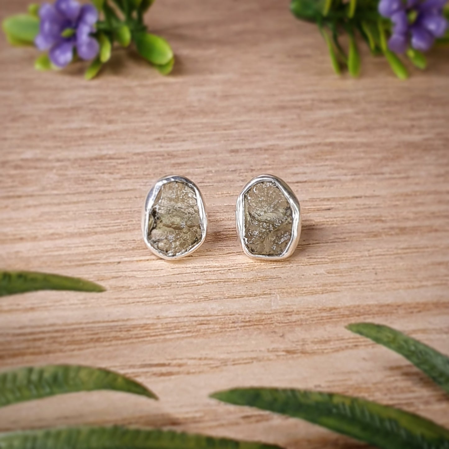 Moldavite Earrings (mx747)