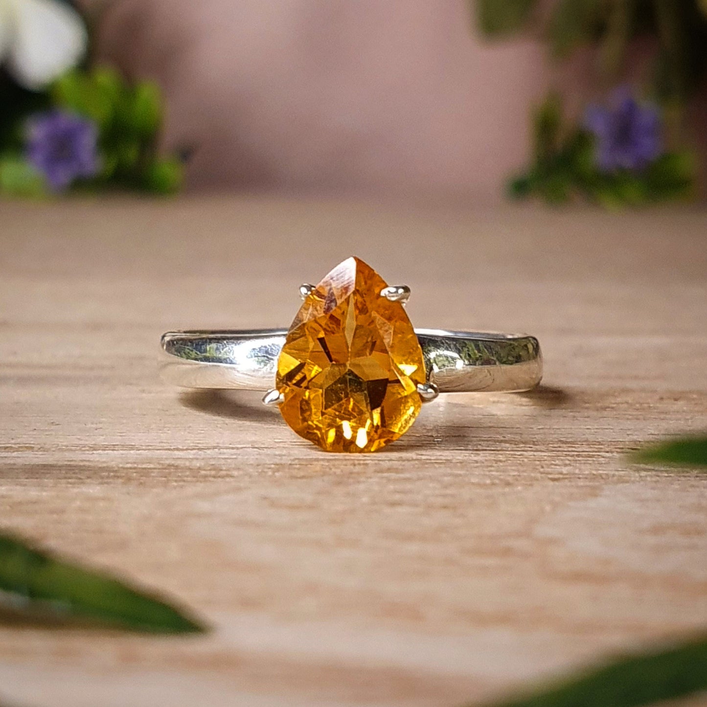 Citrine Ring - Size 8 (mx698)