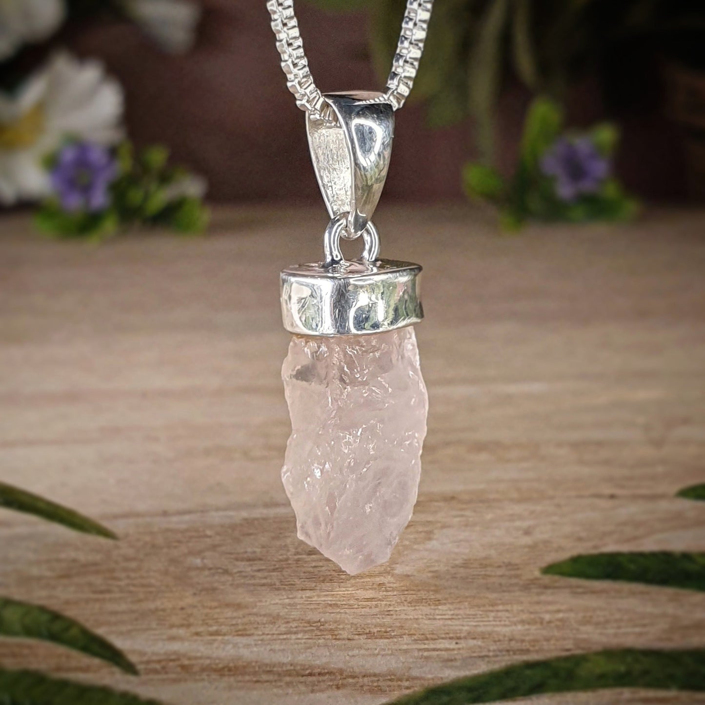 Rose Quartz Pendant (mx593)