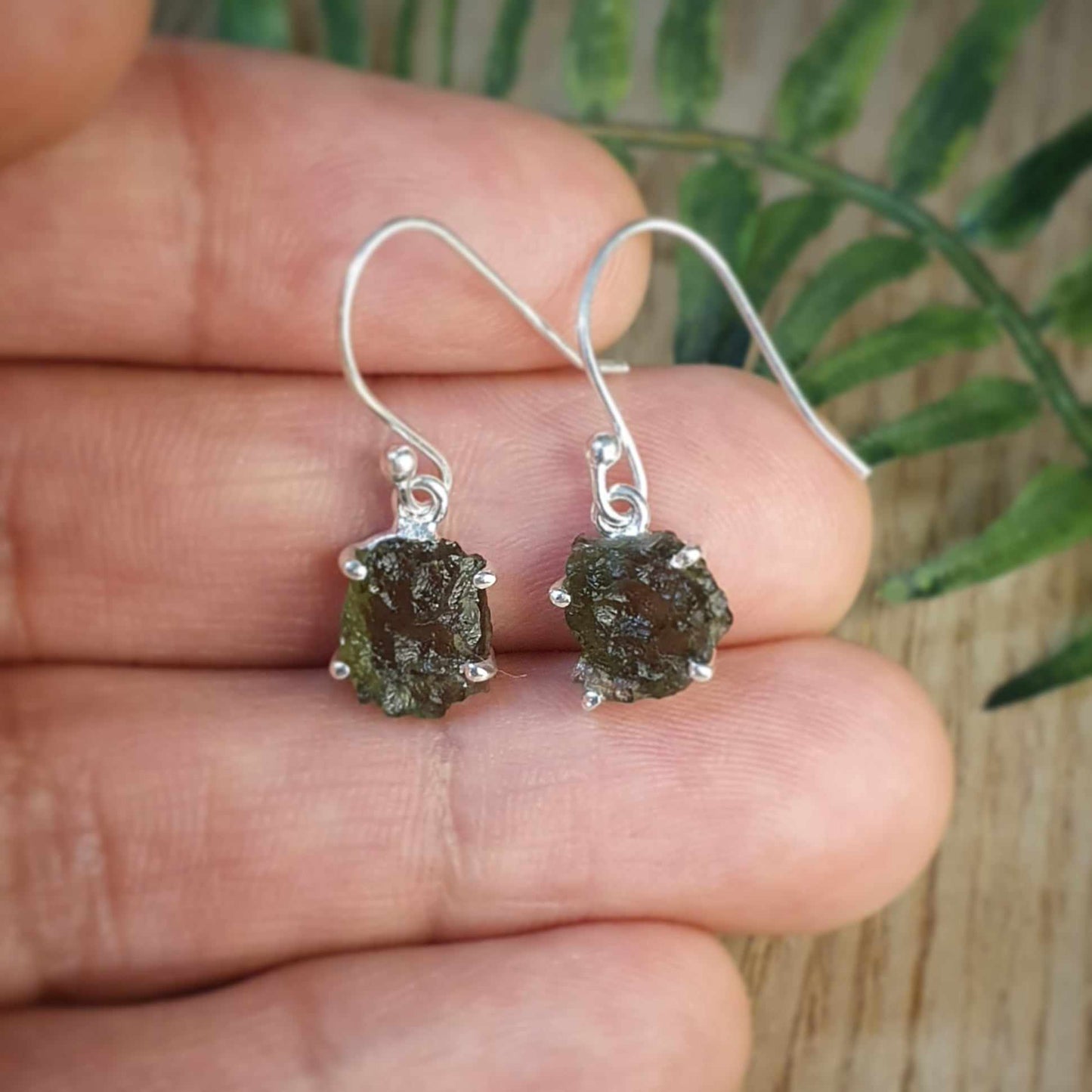 Moldavite Earrings (mx602)