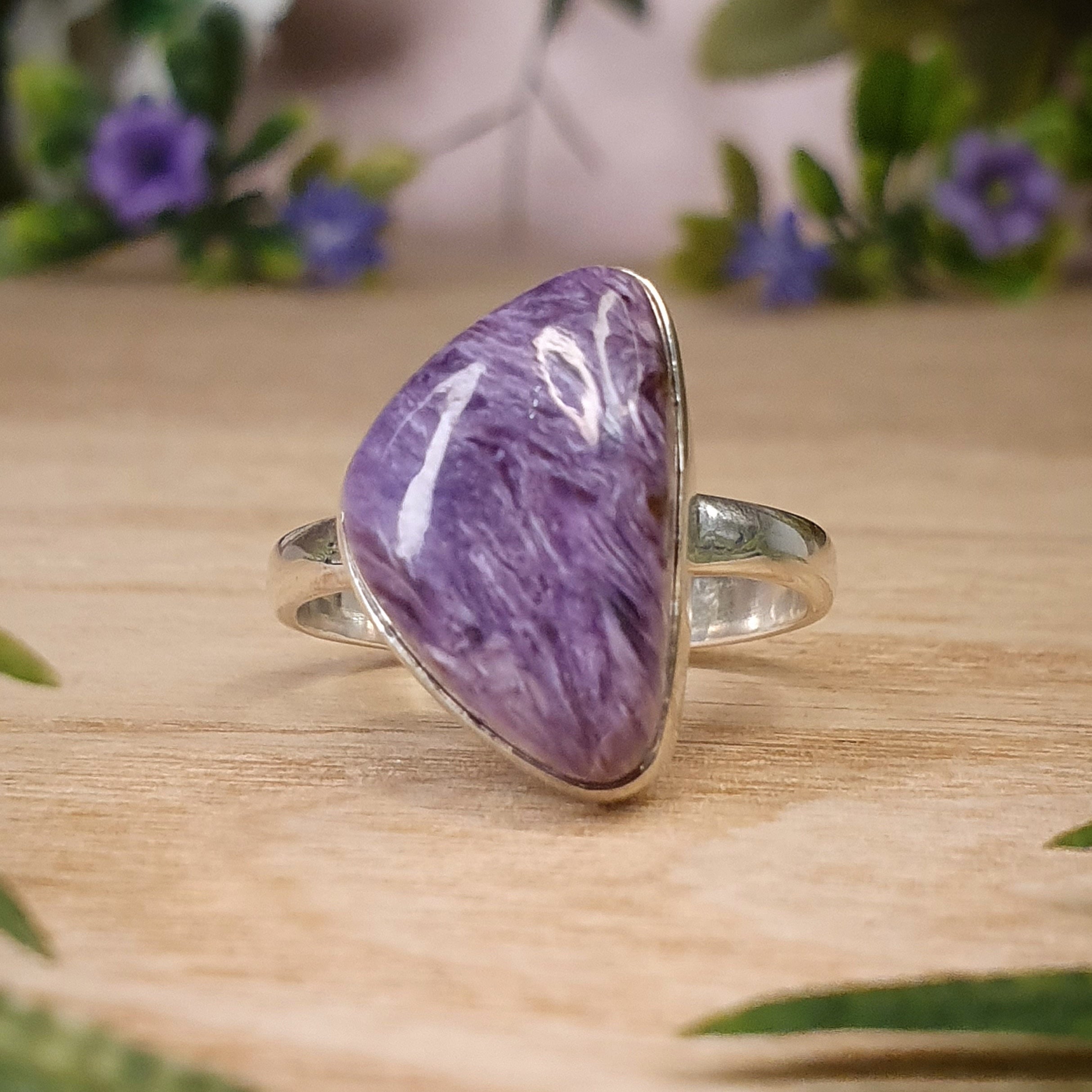 Charoite Ring, cheapest Size 10