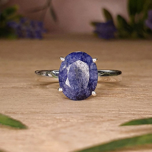Sapphire Ring - Size 7.5 / P (ZX432)