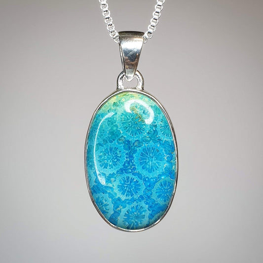 Fossil Coral Pendant (SSP286)