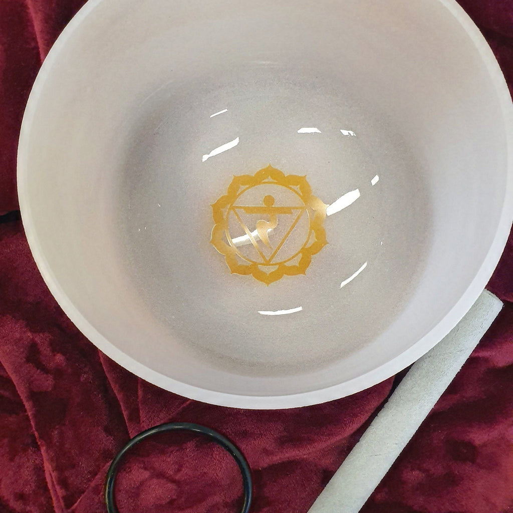 Solar Plexus Chakra Crystal Singing Bowl In Store Pick Up Only