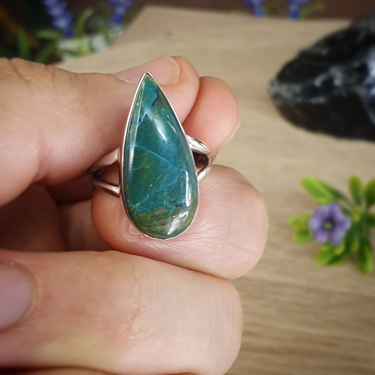Chrysocolla Ring - Size 6.5 - ON SALE